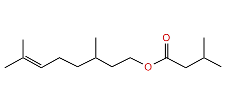 3,7-Dimethyl-6-octenyl 3-methylbutanoate